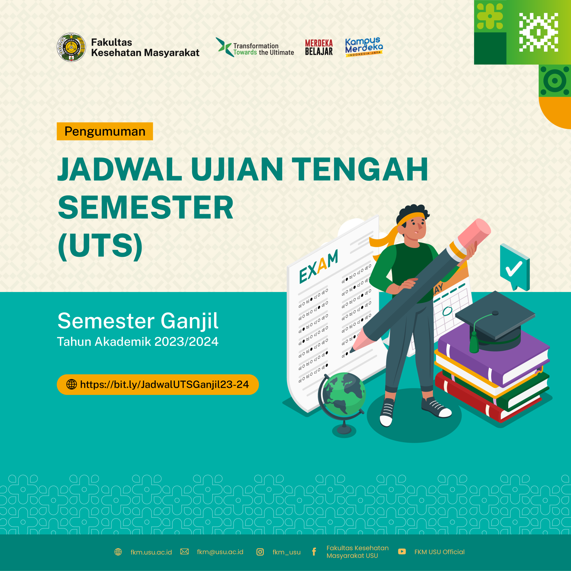 Jadwal UTS Ganjil T.A 2023/2024