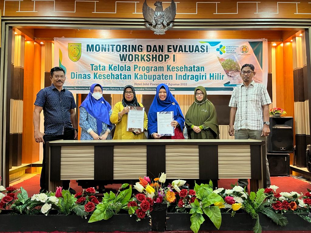 MoA of FKM USU with the Serdang Bedagai, Indragiri Hilir and Kuantan Singingi District Health Offices