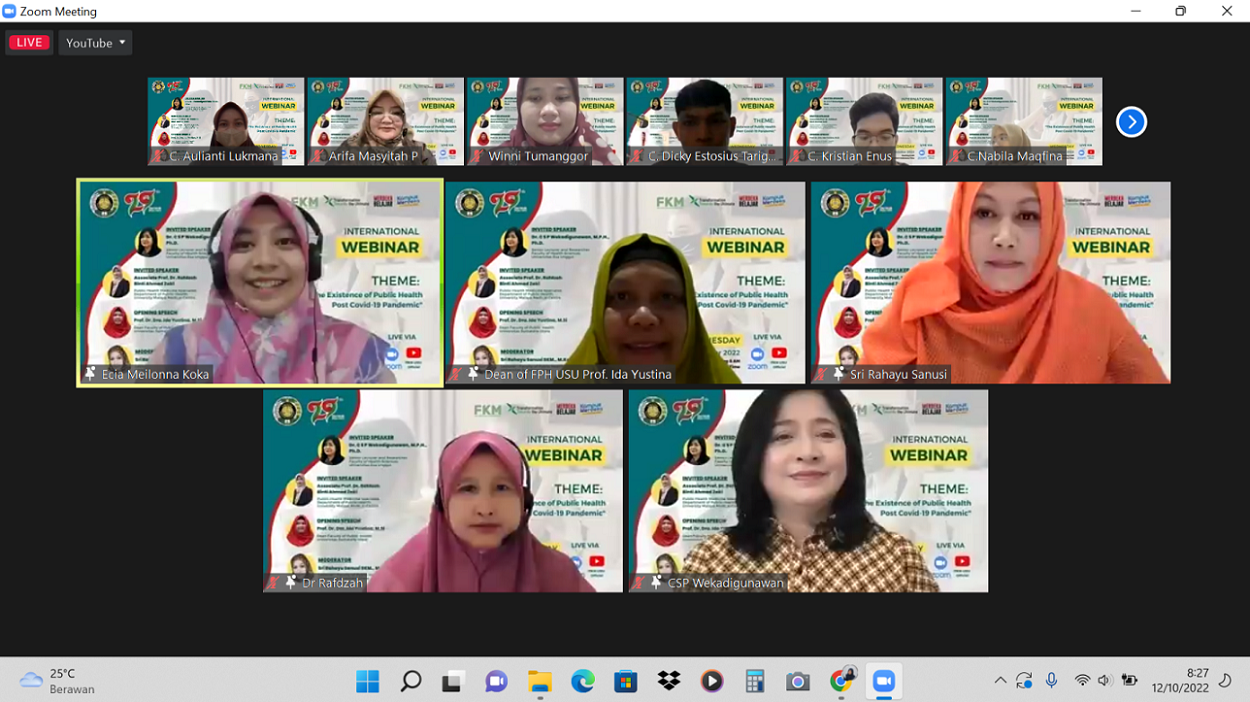 Webinar “The Existence of Public Health Post Covid-19 Pandemic”