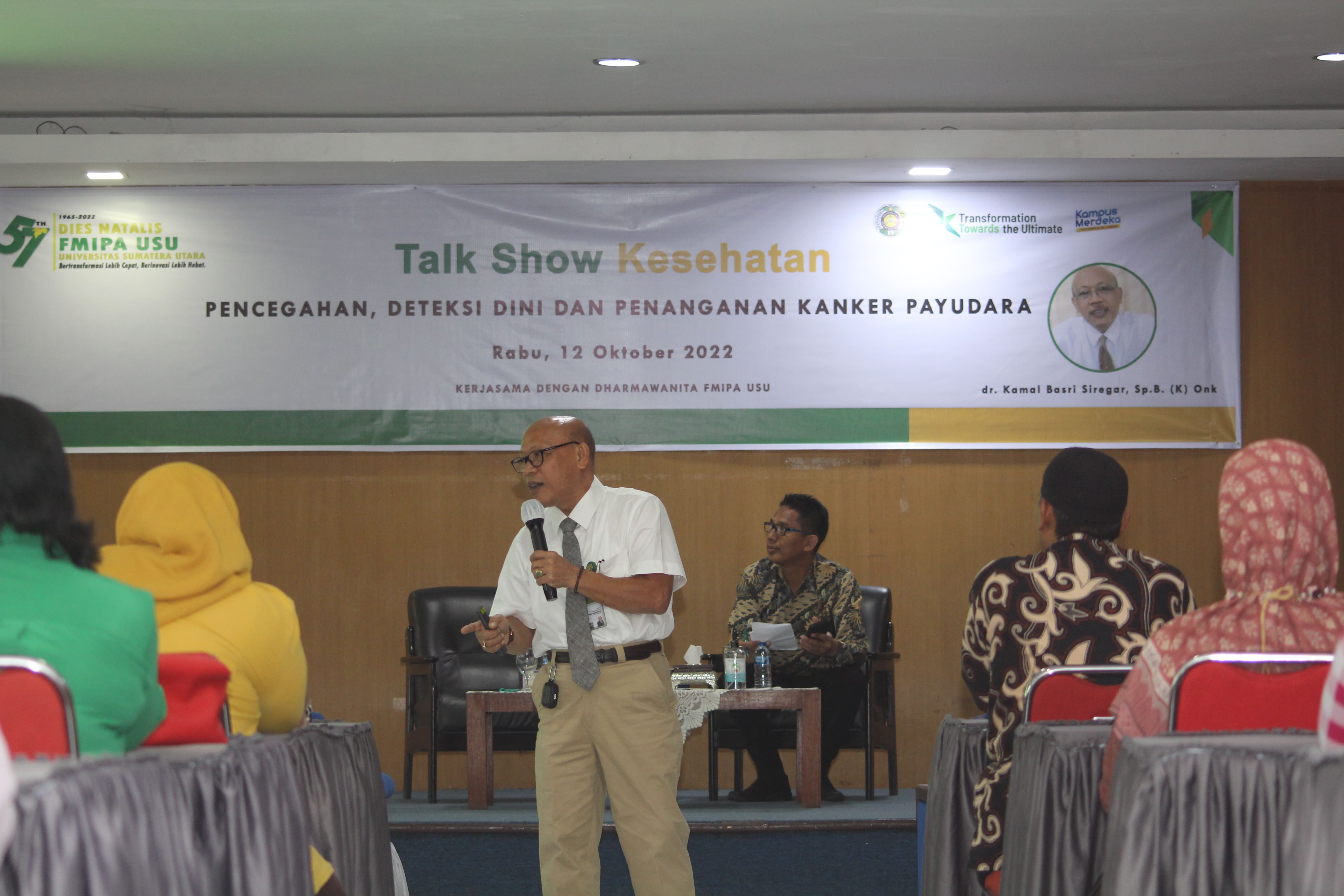 Talk Show Kesehatan dalam Rangka Dies Natalis FMIPA ke-57