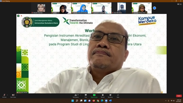 Workshop Pengisian Instrumen Akreditasi Lembaga Akreditasi Mandiri Ekonomi, Manajemen, Bisnis dan Akuntansi (LAMEMBA) pada Program Studi di lingkungan USU