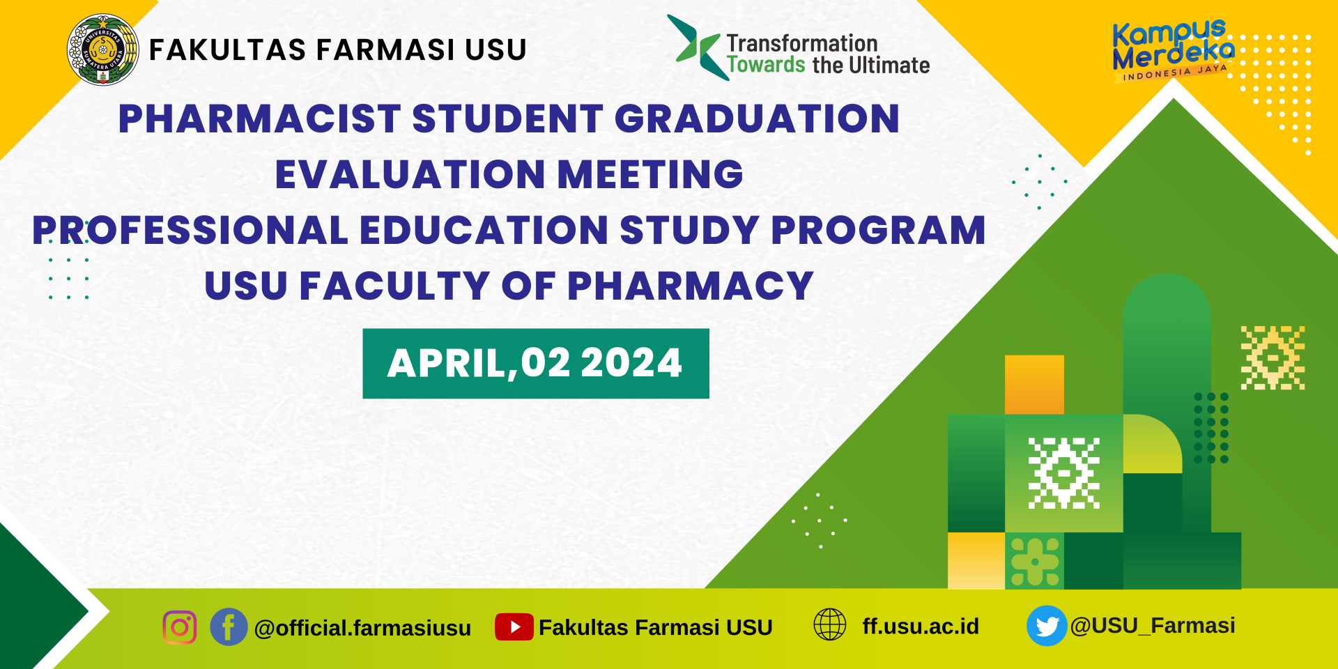 Graduation Evaluation Meeting for Students from the USU Faculty of Pharmacy Pharmacist Professional Education Study Program