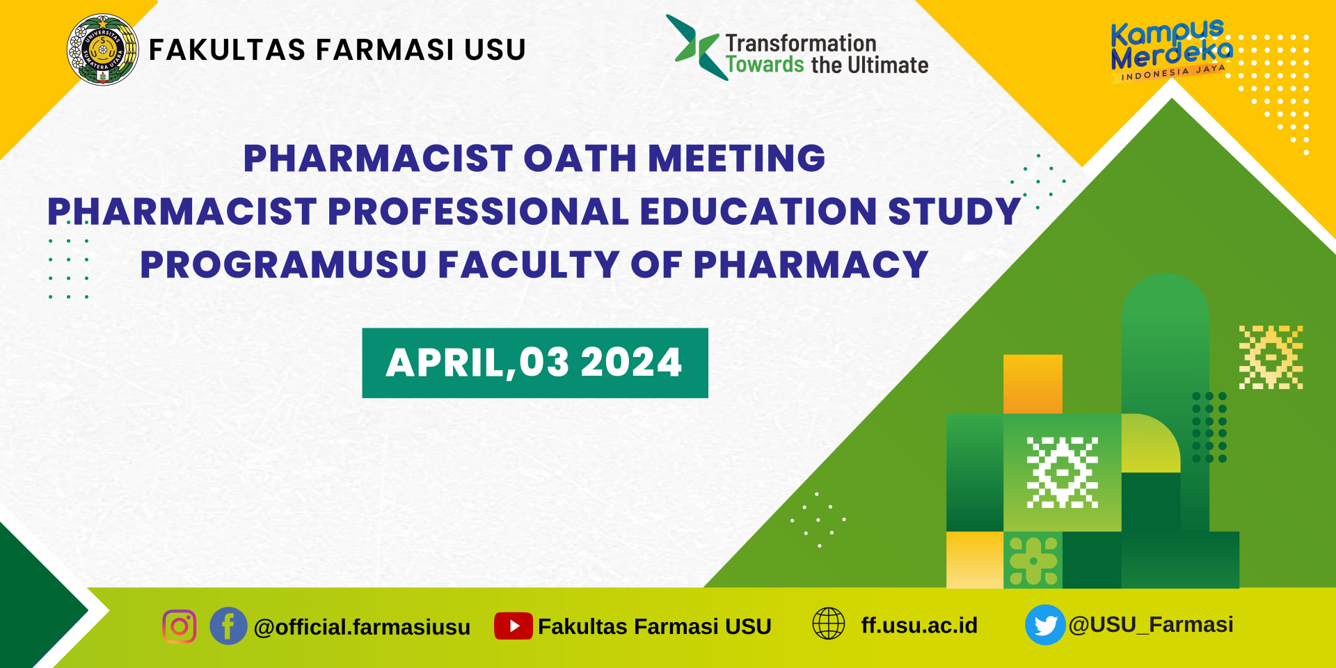 Pharmacist Oath Meeting Pharmacist Professional Education Study Program USU Faculty of Pharmacy