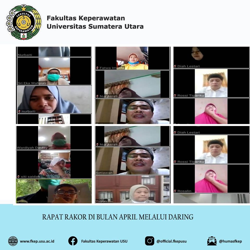 Rapat Rakor di Bulan April Secara Daring