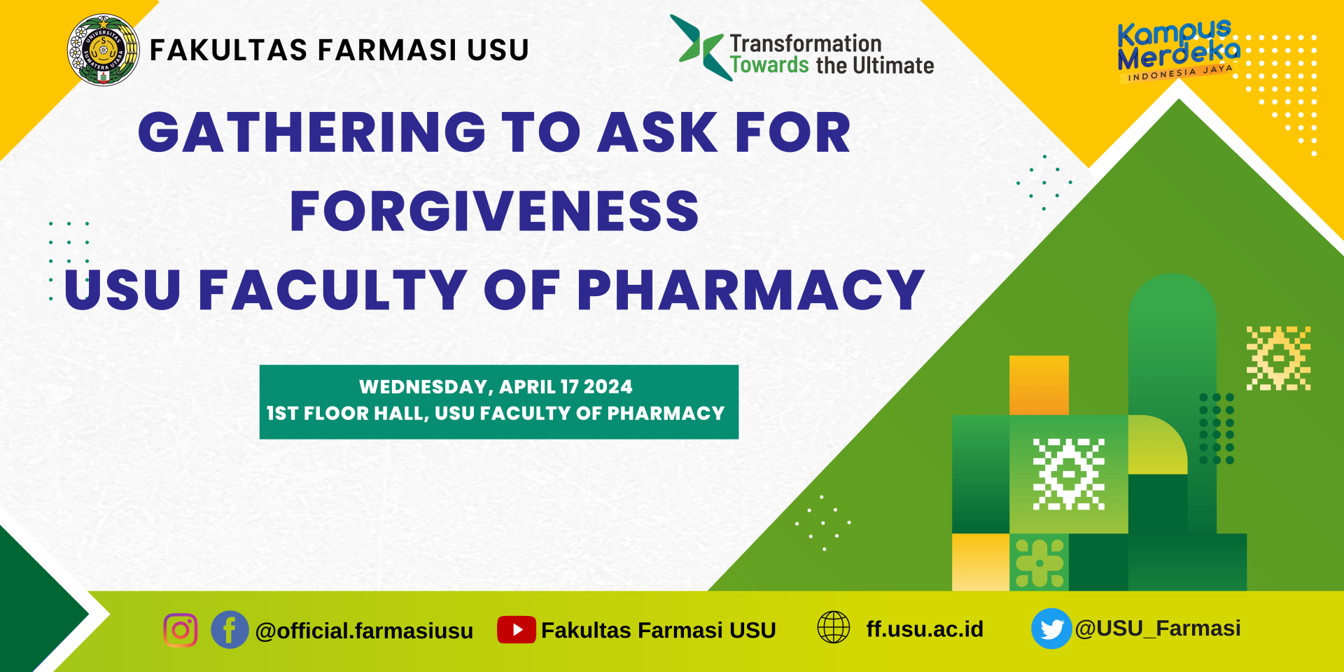 Gathering to Ask for Forgiveness USU Faculty of Pharmacy