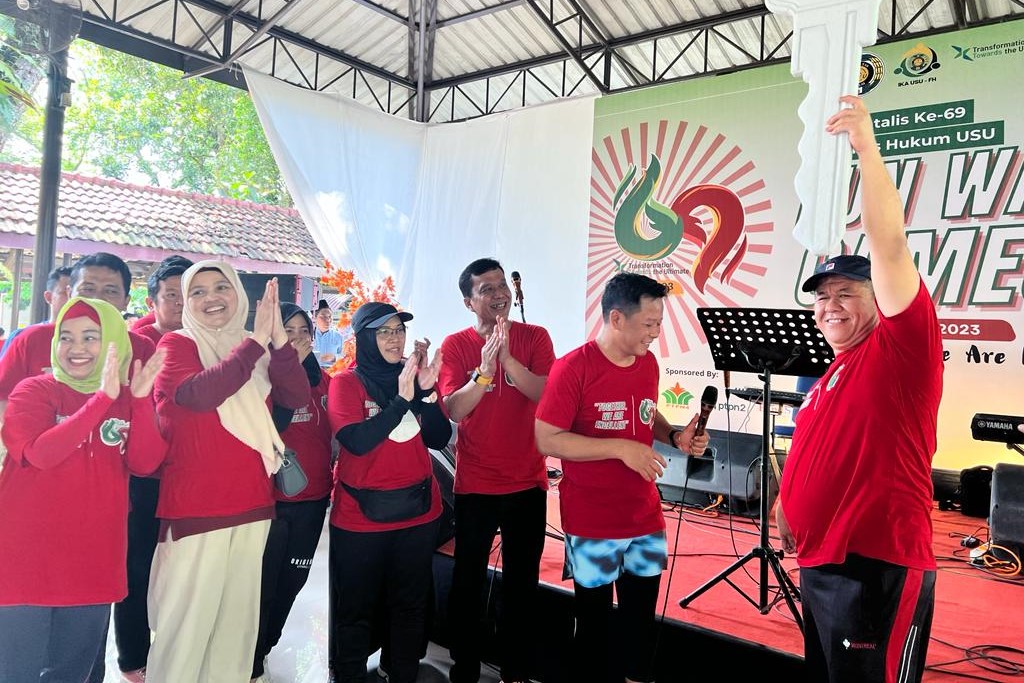 Launching International Class and Podcast Room, Fun Walk, Blood Donation and Various Games and Competitions Enliven the 69th Anniversary Series of Faculty of Law USU