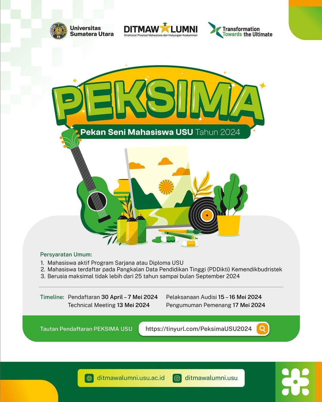 Pekan Seni Mahasiswa Universitas Sumatera Utara 2024 (PEKSIMA USU)