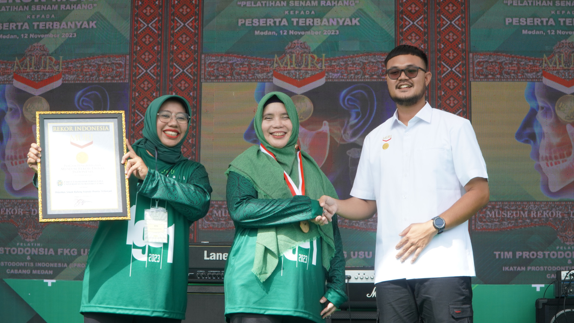 In the framework of the 62nd Anniversary, USU Faculty of Dentistry Breaks MURI Record with 'TMJ Jaw Gymnastics Training'