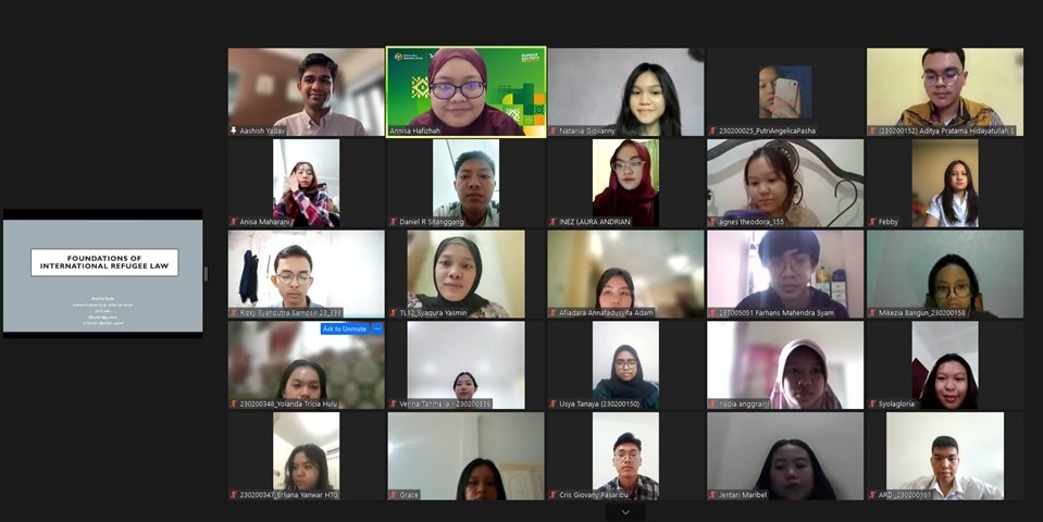 Guest Lecture, Assistant Profesor Aashish Yadav - Jindal Global Law School: INTERNATIONAL LAW PERSPECTIVE ON REFUGEE, NATIONALITY, AND STATELESSNESS