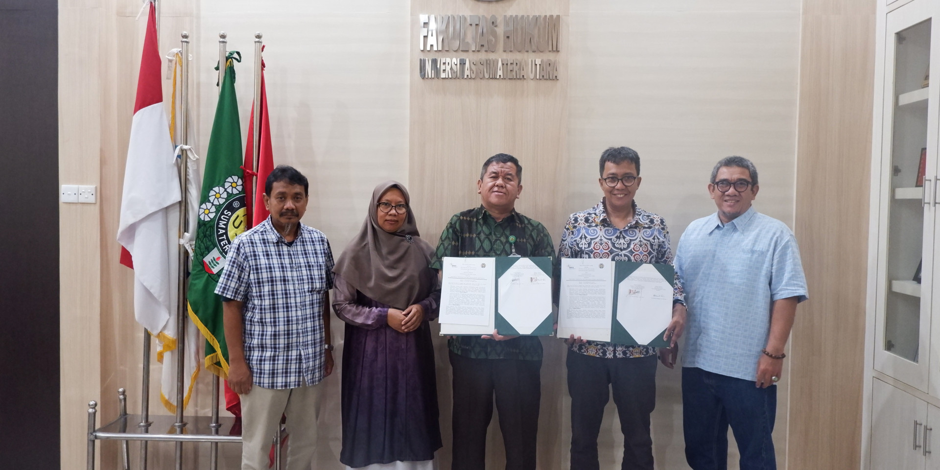 Signing of Cooperation Agreement between BINUS University Law Study Programme and USU Faculty of Law