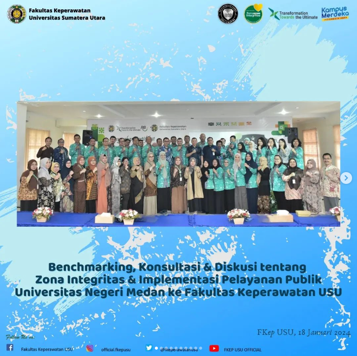 Benchmarking FKEP USU dengan UNIMED Sharing Informasi ZI WBK