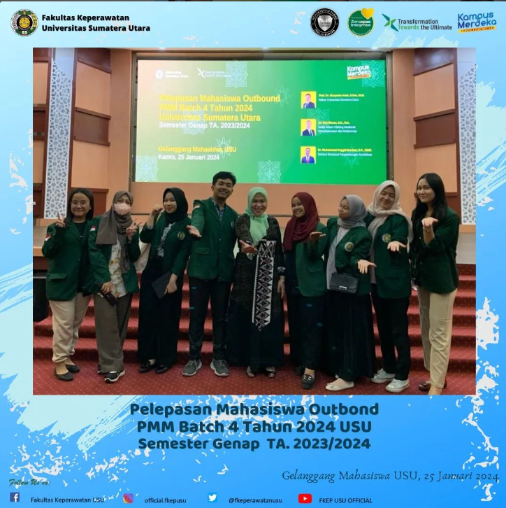 Pelepasan Mahasiswa Outbond PMM Batch 4 Tahun 2024 USU