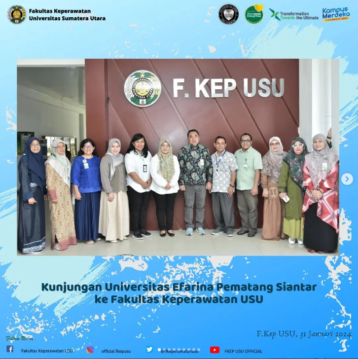 Kunjungan Universitas Efarina Pematang Siantar ke Fakultas Keperawatan USU