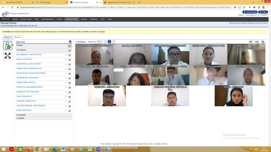 Pelaksanaan Toefl Itp Online - 13 Mei 2024 | Pusat Bahasa Universitas ...