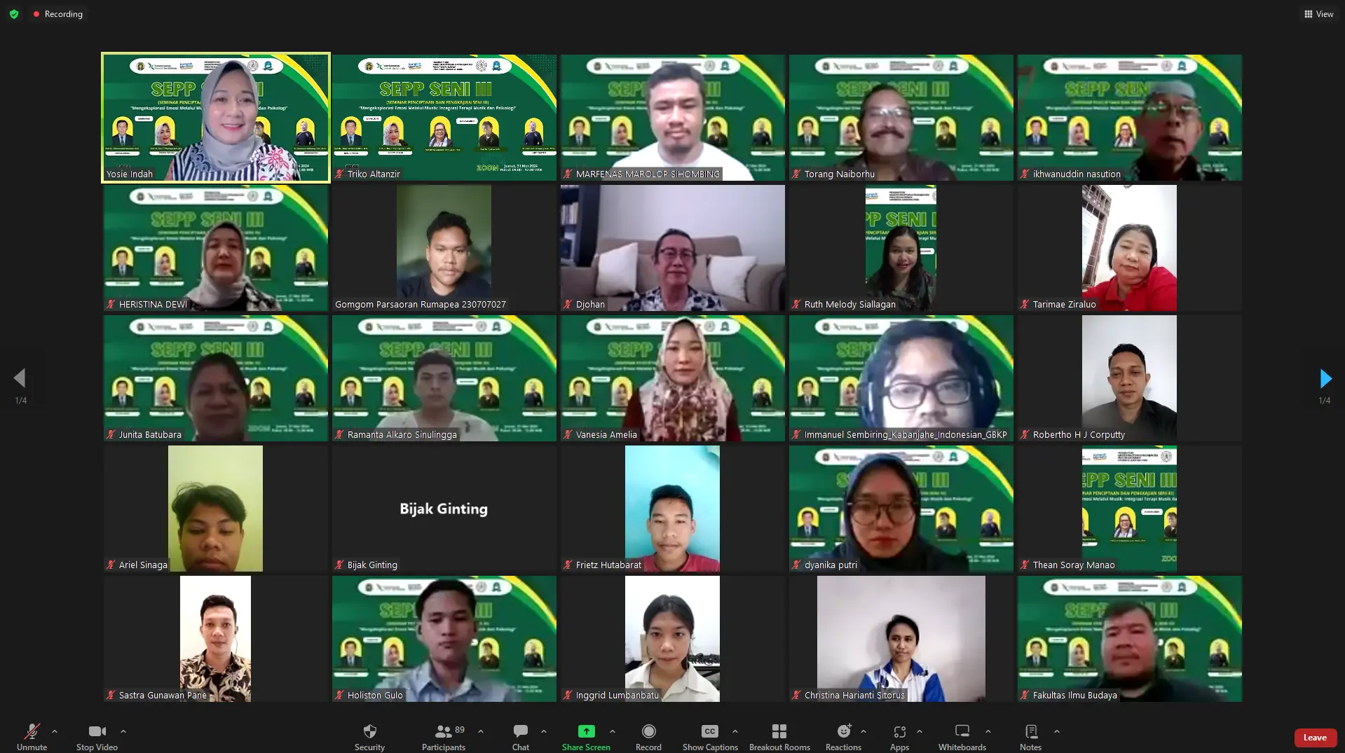 Seminar Penciptaan Dan Pengkajian Seni Iii | Fakultas Ilmu Budaya ...