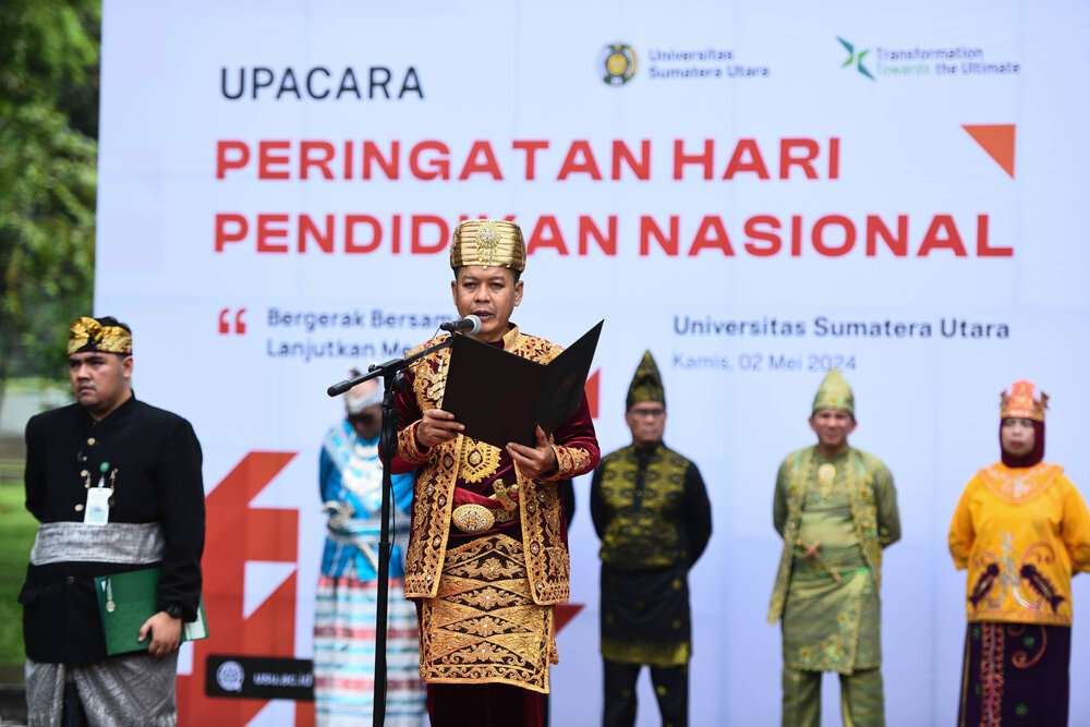USU Rector Leads the Commemoration Ceremony of National Education