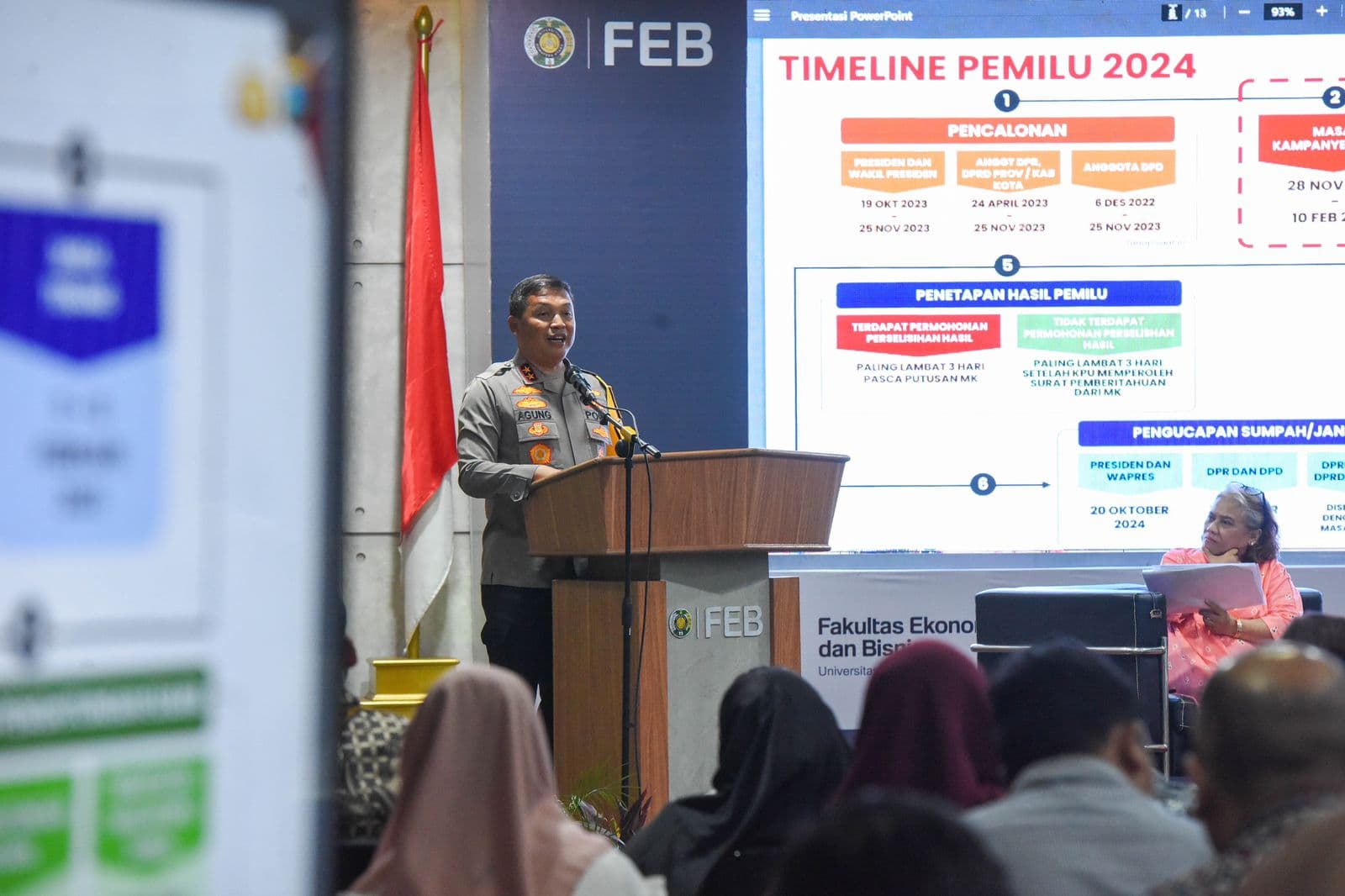 North Sumatra Police Chief gives a public lecture at USU