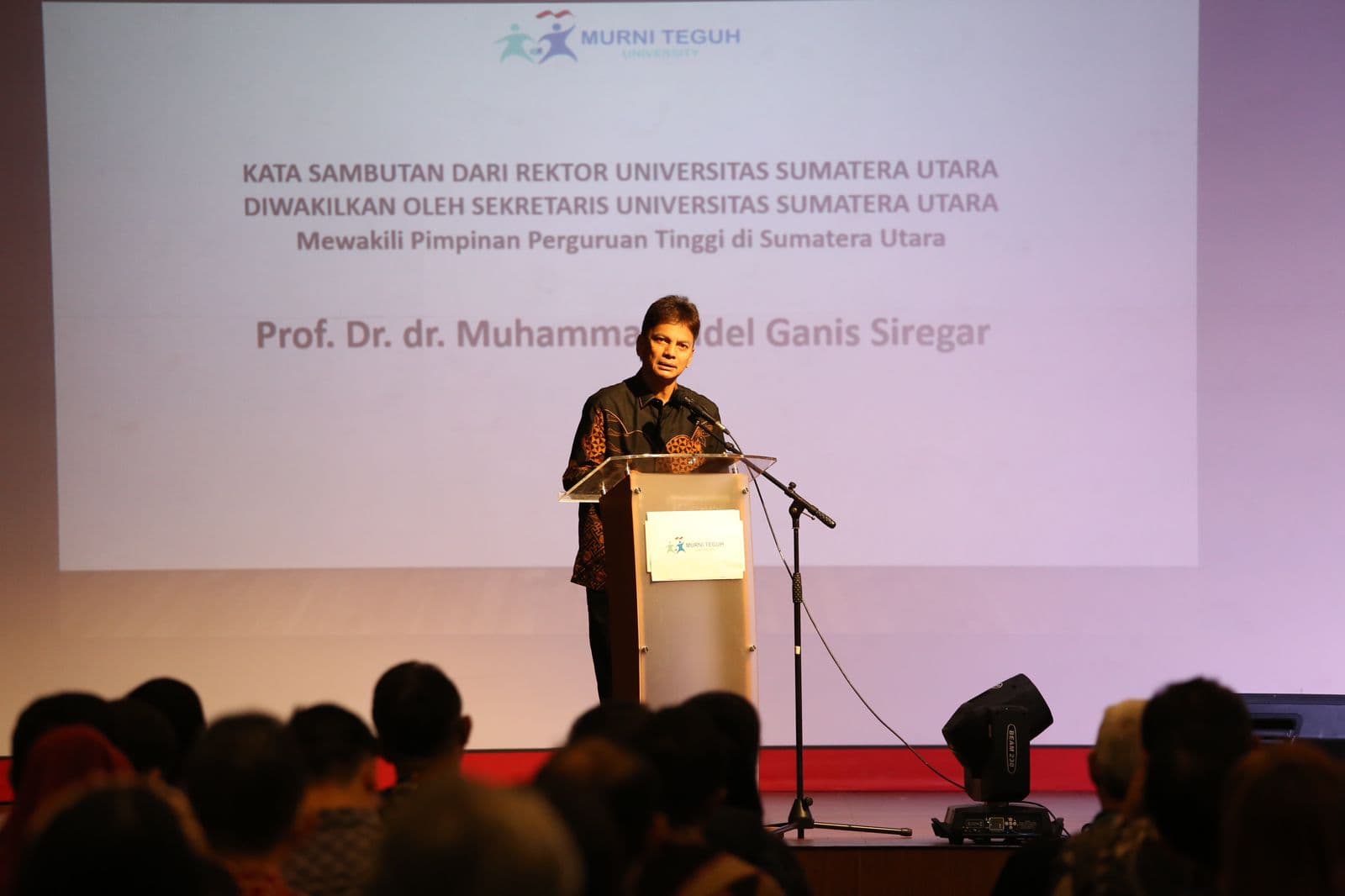 USU Attends the Inauguration of Murni Teguh University