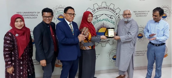 USU pays a courtesy visit to the NED University