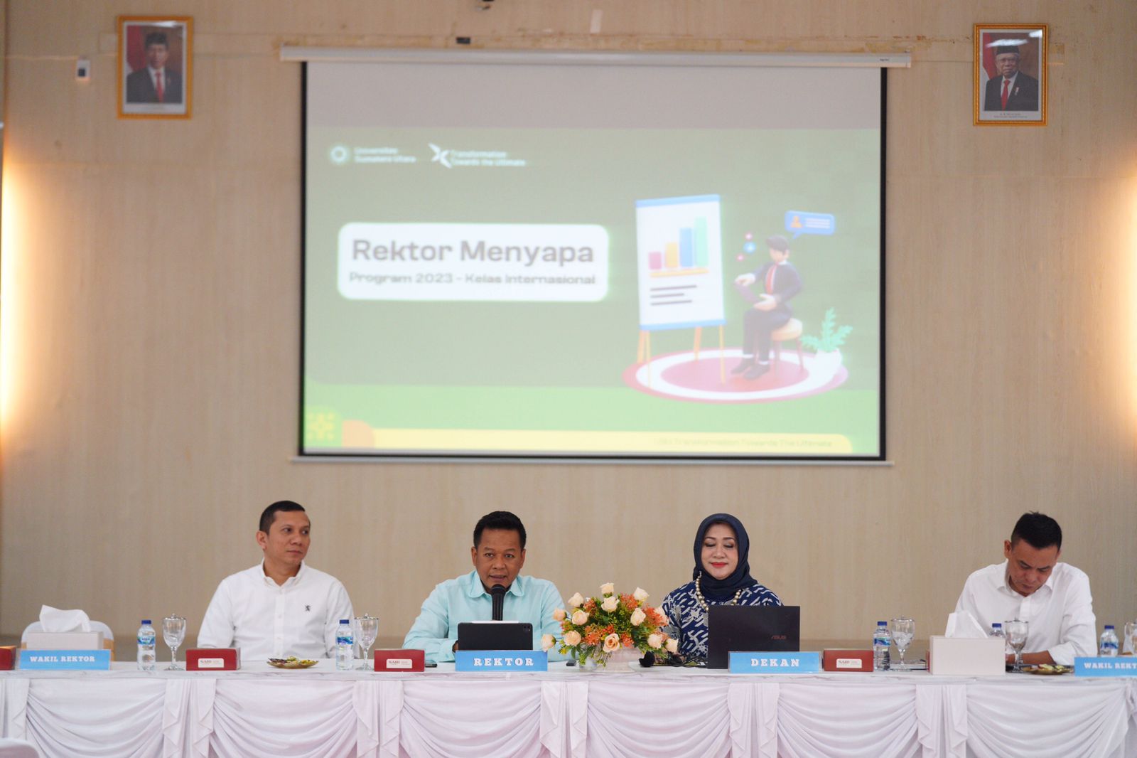 Visiting FIB and FASILKOM-TI, USU Rector Presents 5 Problems