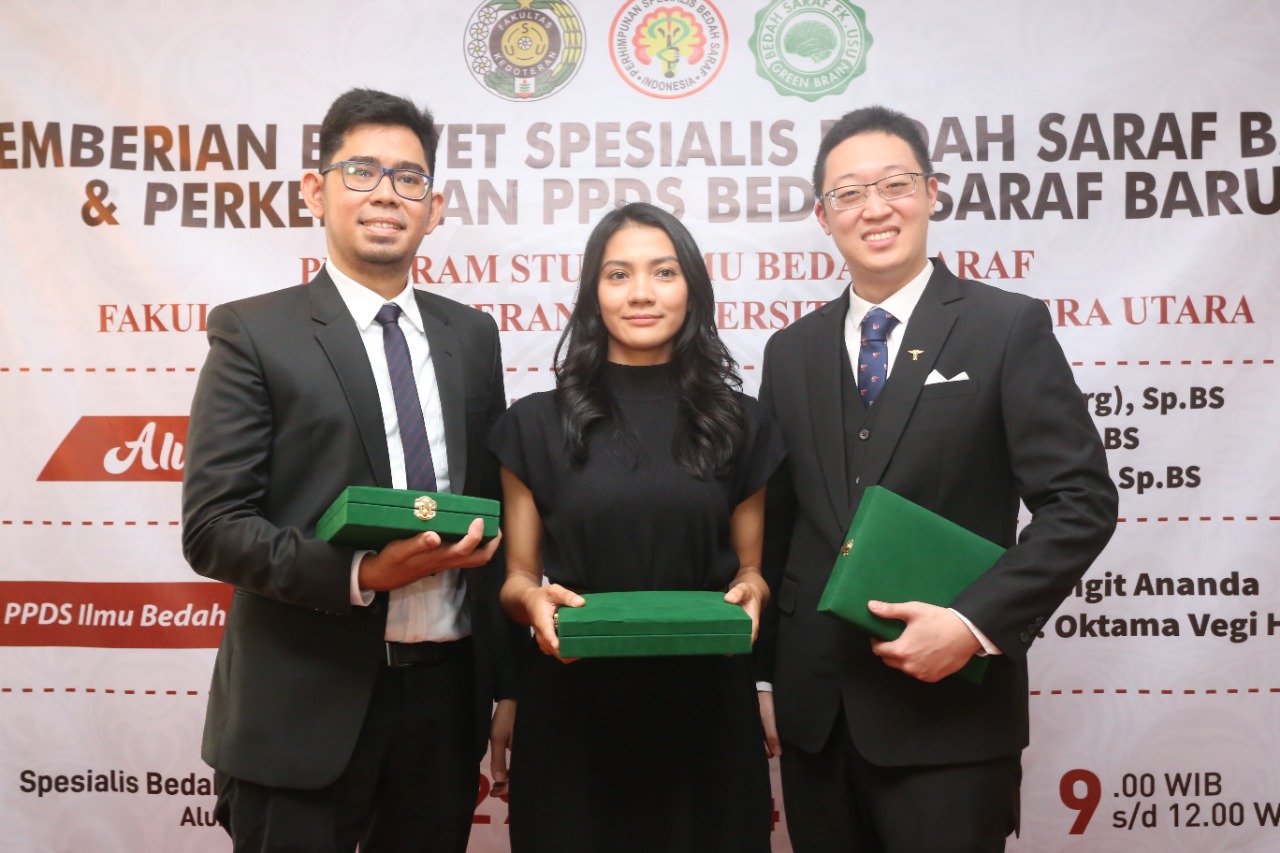 USU Faculty of Medicine Gives Brevet to 3 Specialist Doctors in Neurosurgery