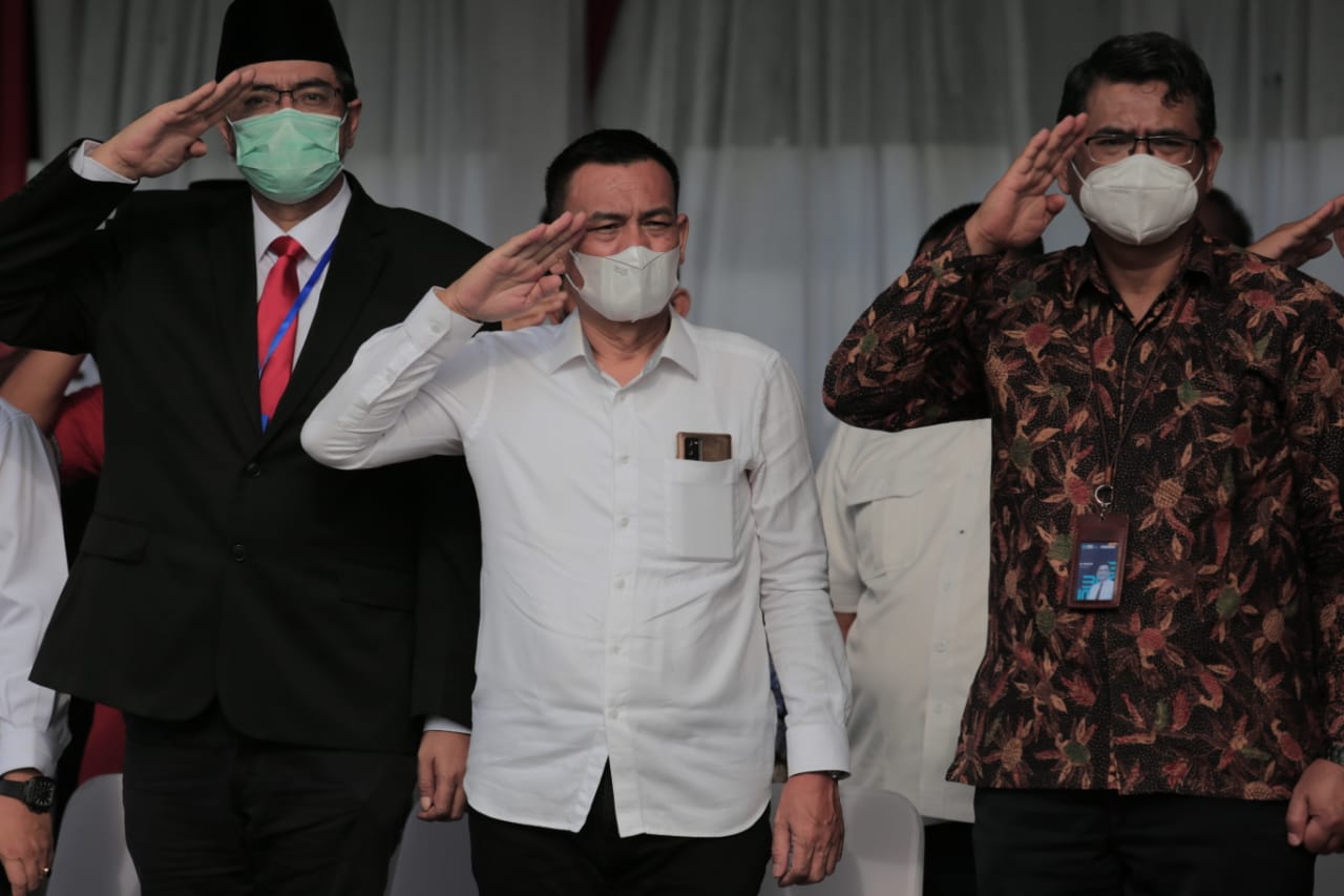 VR V USU Attends the 76th of Bhayangkara Day