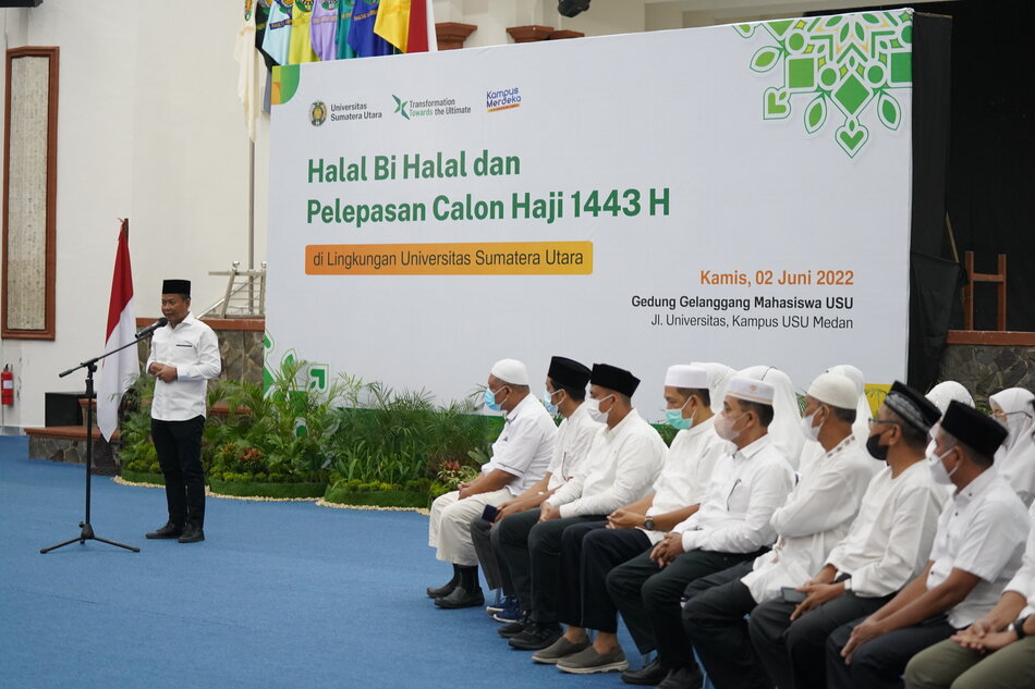 USU Holds Halal Bihalal and Releases the Hajj Pilgrims