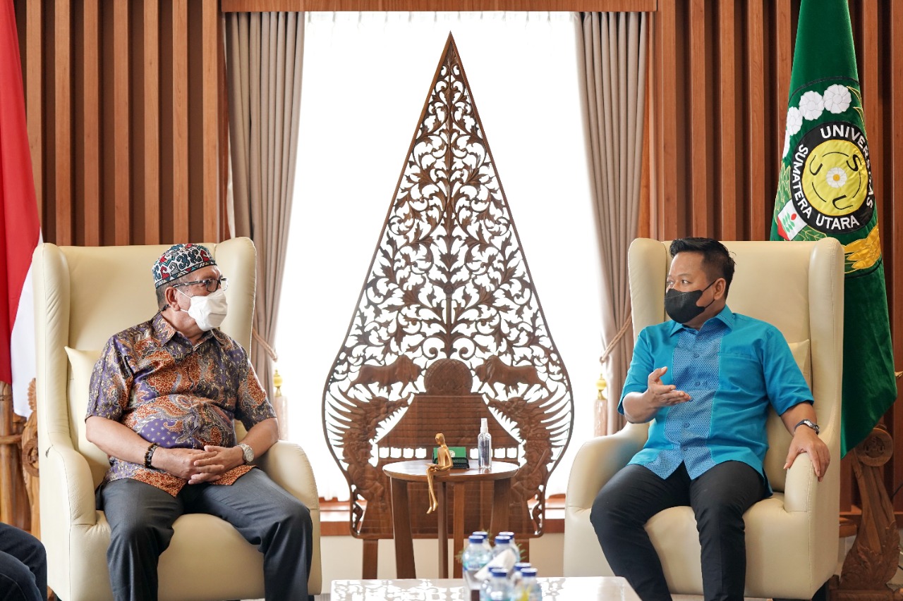 Accepting the Audience of PERWAKU Management, USU Rector Hopes to Form Collaborative Research