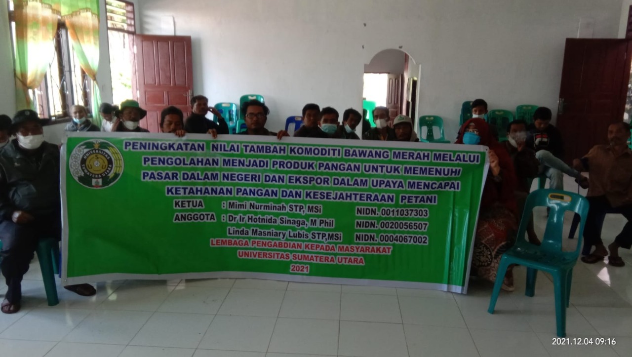 USU Lecturer Gives Shallots Paste Processing Training