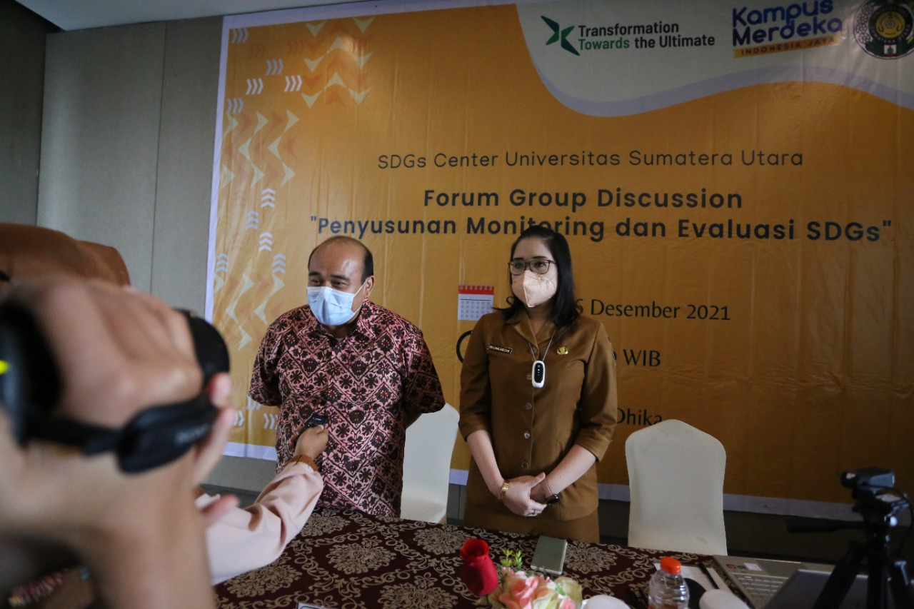 USU SDGs Center Conducts Monev with Bappeda of North Sumatra Province
