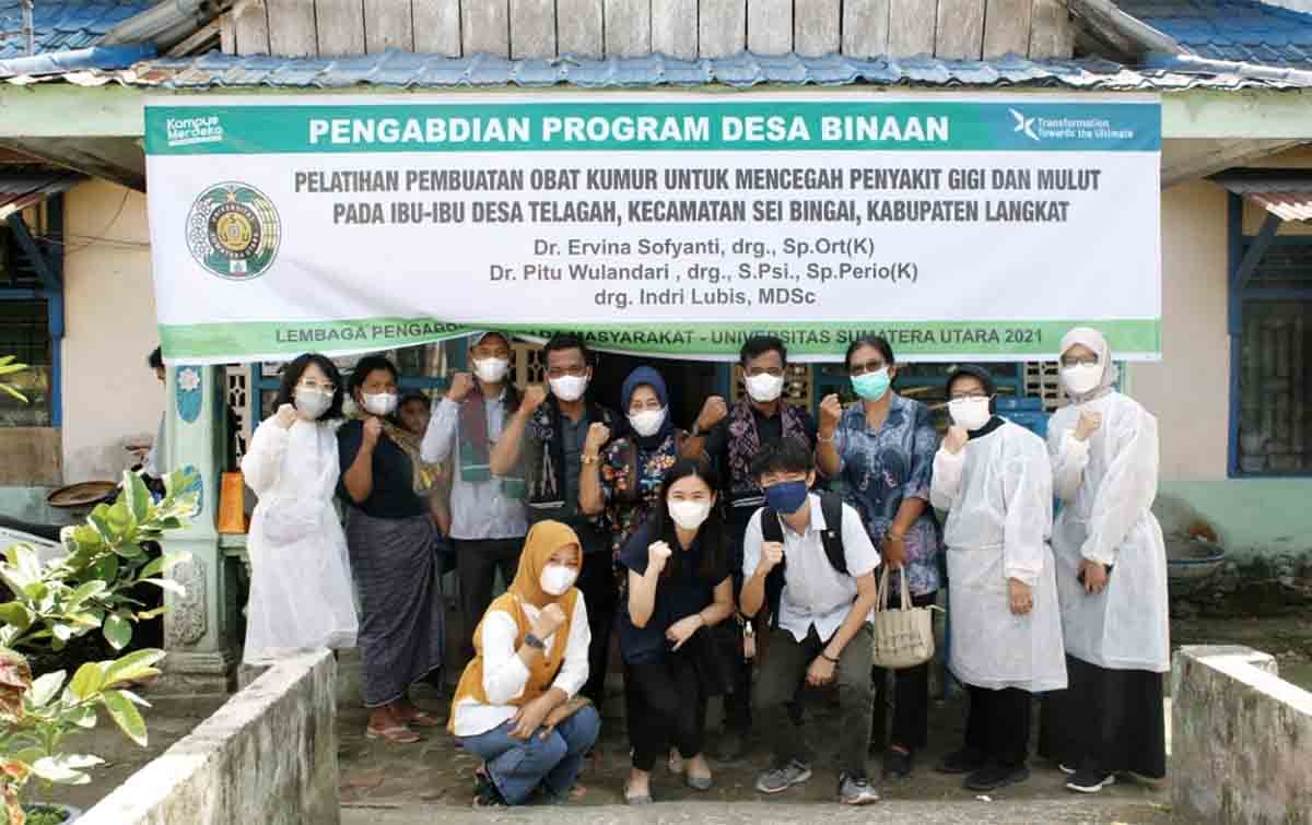 USU Faculty of Dentistry (FKG) Service Team Introduces Herbal Mouthwash Products from Red Ginger