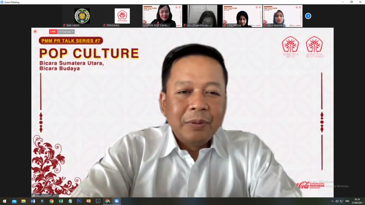 Perhumas Webinar, the USU Rector: Collaboration Makes Local Culture International Tastes