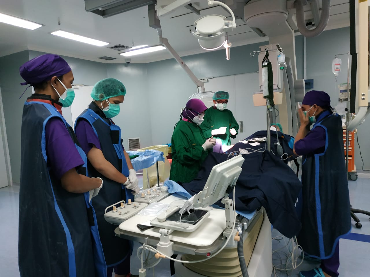 USU Hospital Cardiac Catheterization Laboratory (Cathlab) Service Successfully Completed first PCI Action