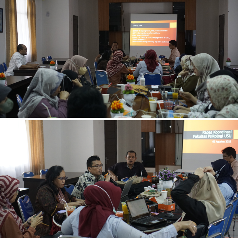 Rapat Koordinasi Fakultas Psikologi Universitas Sumatera Utara 2022