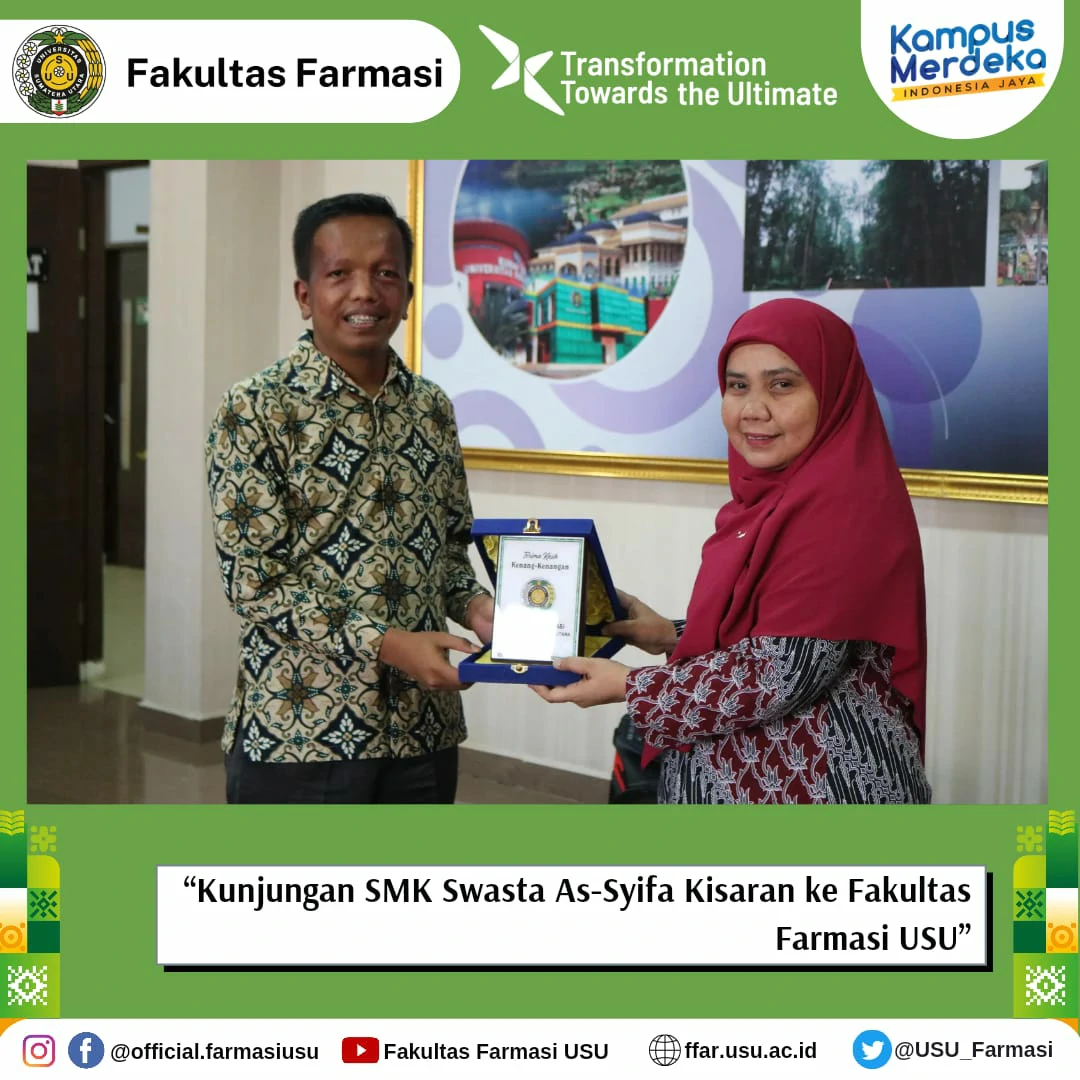 Kunjungan SMK Swasta As Syifa Kisaran ke Fakultas Farmasi USU