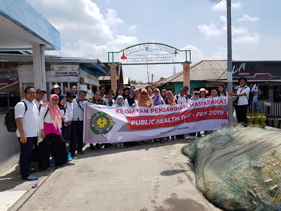 Pengabdian Masyarakat Program Studi S2 dan S3 FKM USU di Desa Perlis Kecamatan Brandan Barat Kabupaten Langkat