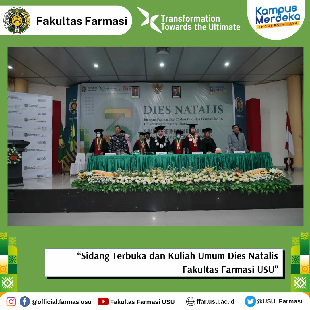 Open Session and Public Lecture of the Anniversary of USU Faculty of Pharmacy