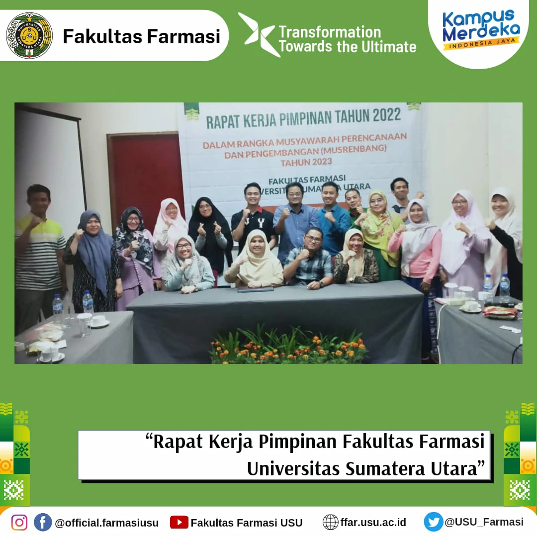 Leadership Meeting of Faculty of Pharmacy, Universitas Sumatera Utara