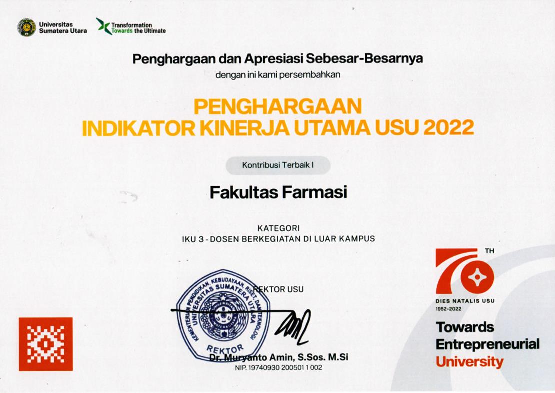 Faculty of Pharmacy Received 3 Awards