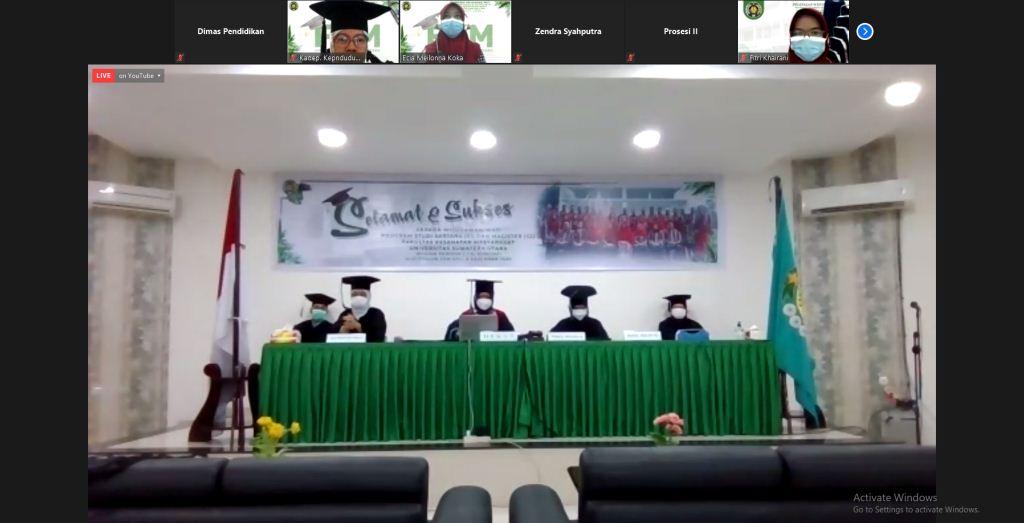 Pelepasan Lulusan FKM USU Periode I T.A. 2020/2021
