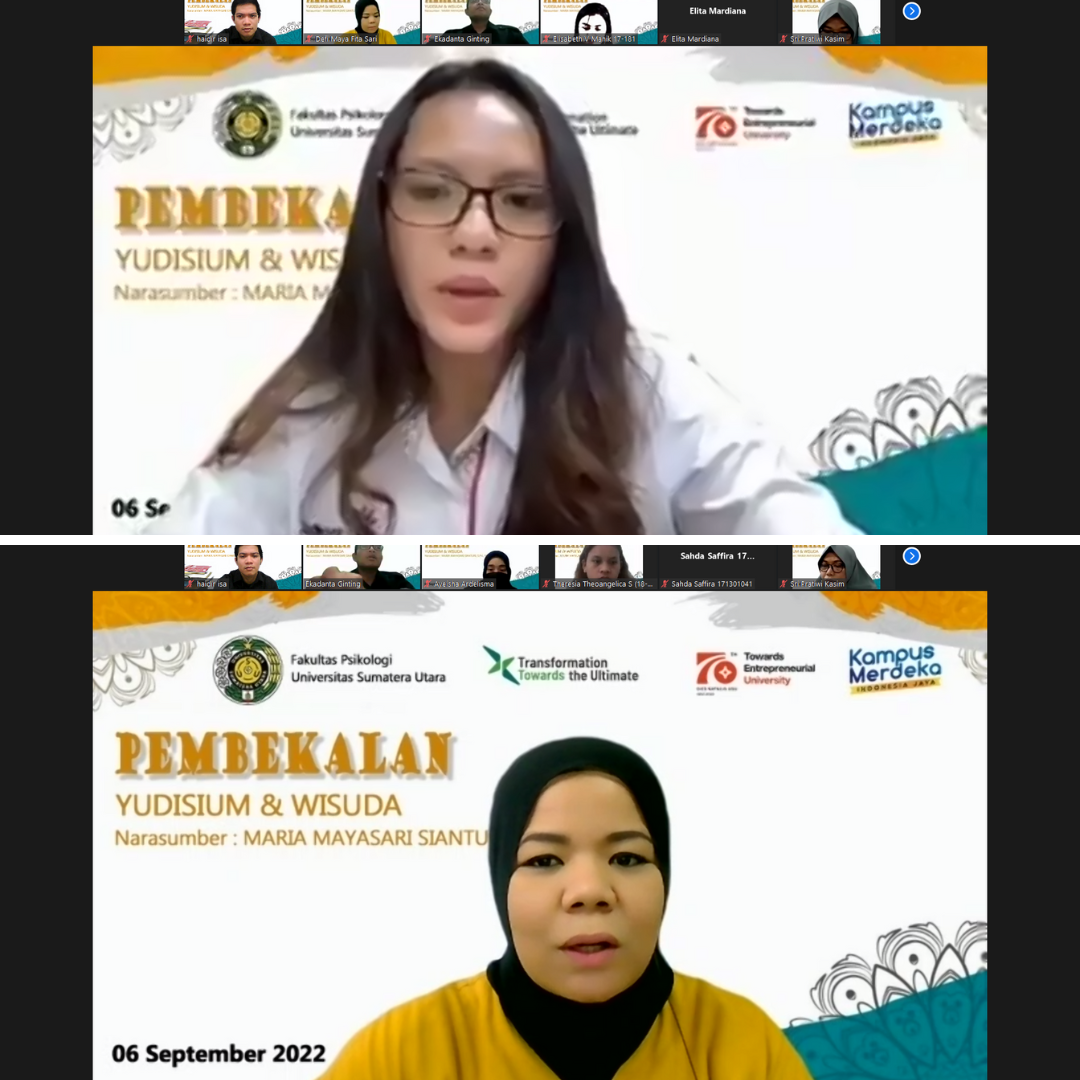 Debriefing of Judicium and Graduation to Students of the Faculty of Psychology, Universitas Sumatera Utara