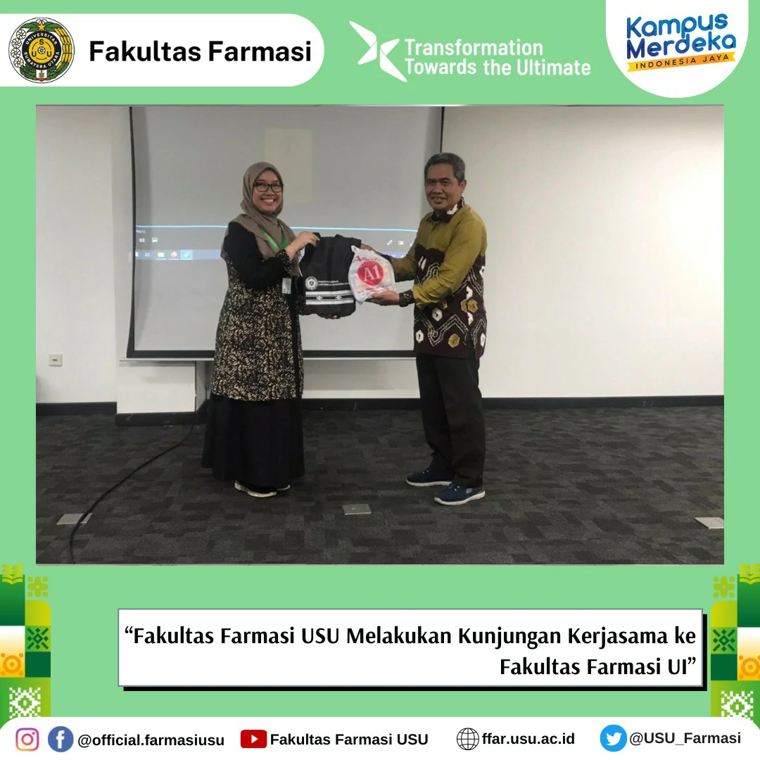 Fakultas Farmasi USU Melakukan Kunjungan Kerja Sama ke Fakultas Farmasi UI