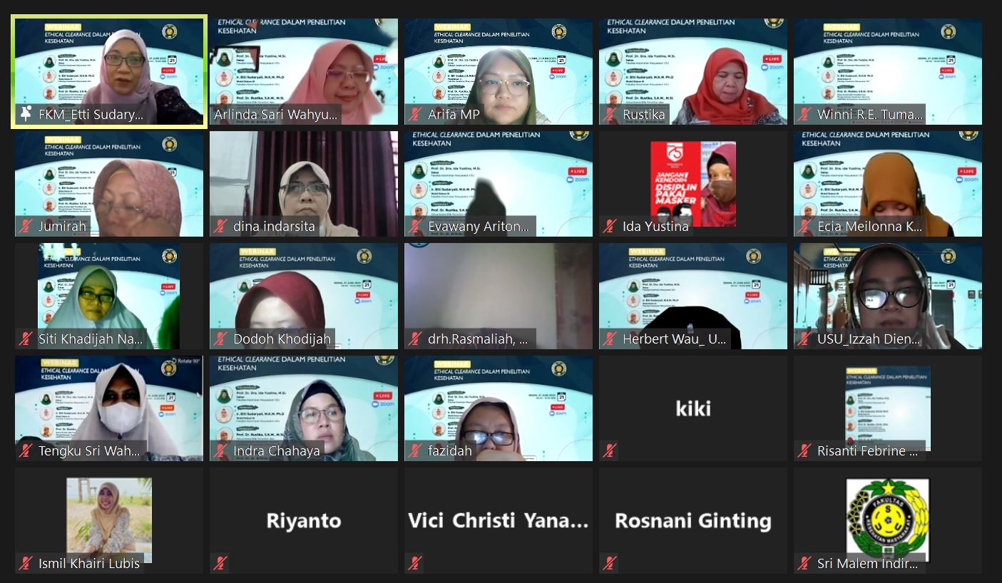 Webinar Ethical Clearance dalam Penelitian Kesehatan