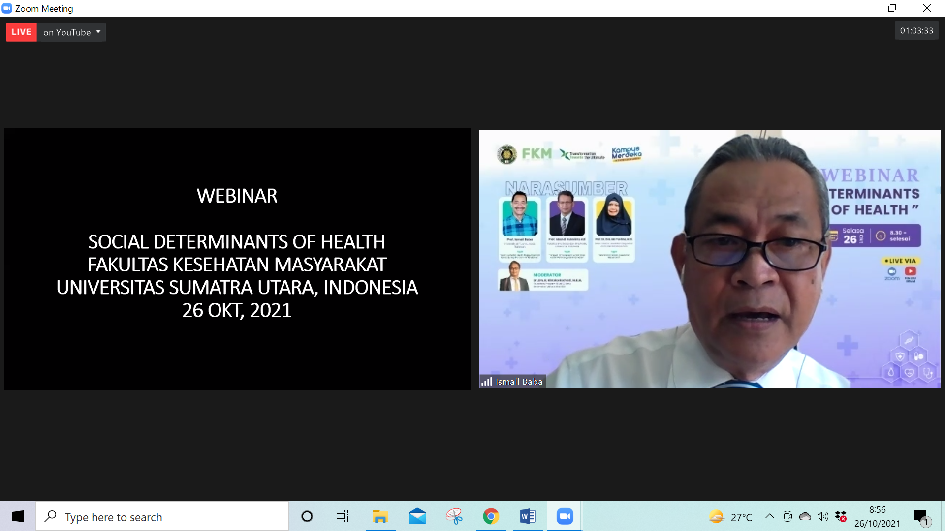 Webinar “Social Determinants of Health”