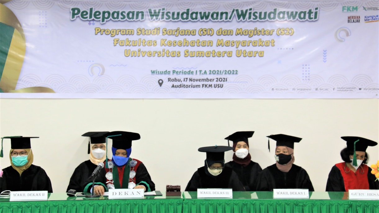 Pelepasan Lulusan FKM USU Periode I T.A. 2021/2022
