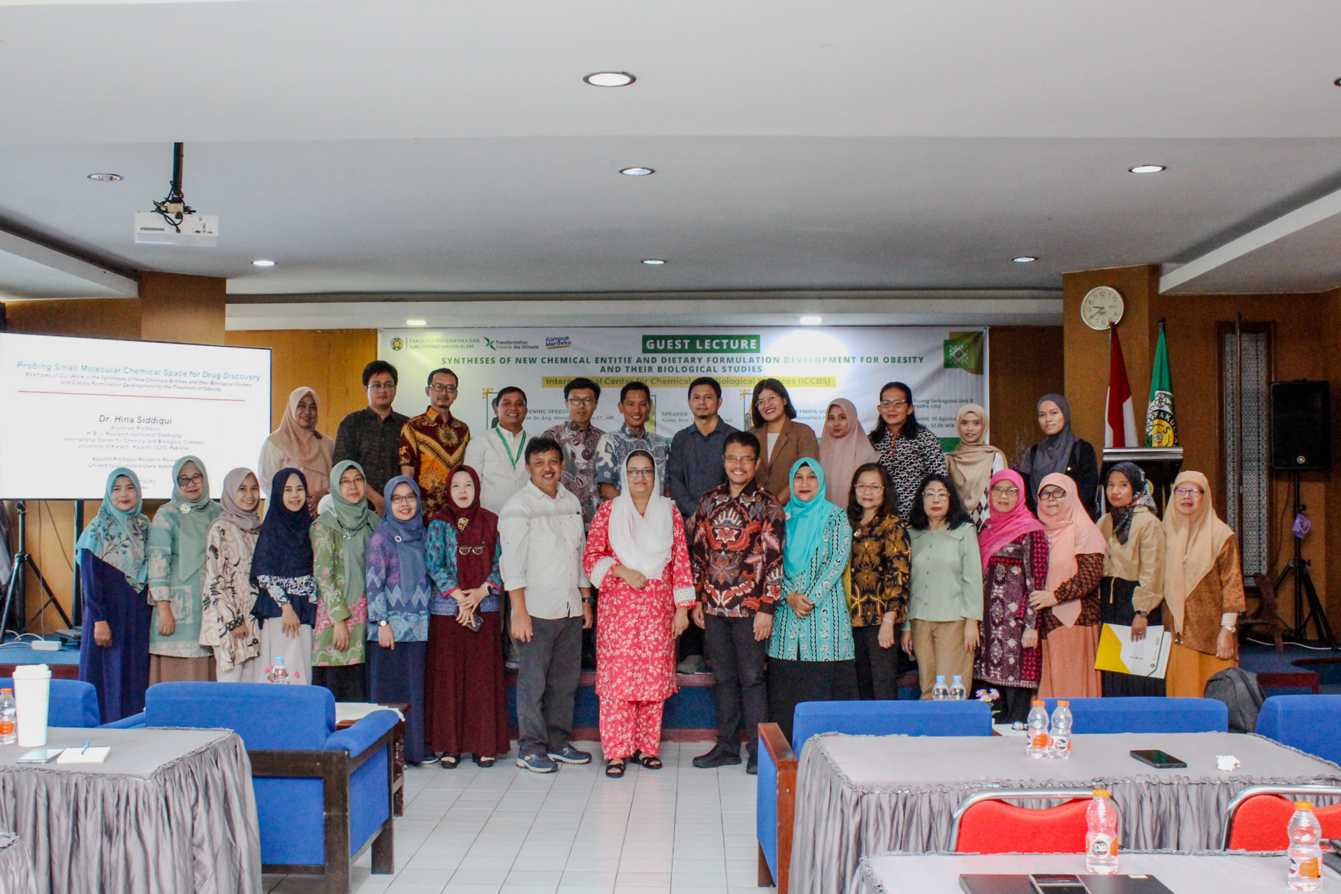FMIPA USU Held a Public Lecture "Syntheses of New Chemical Entitie and Dietary Formulation Development for Obesity and Their Biological Studies"