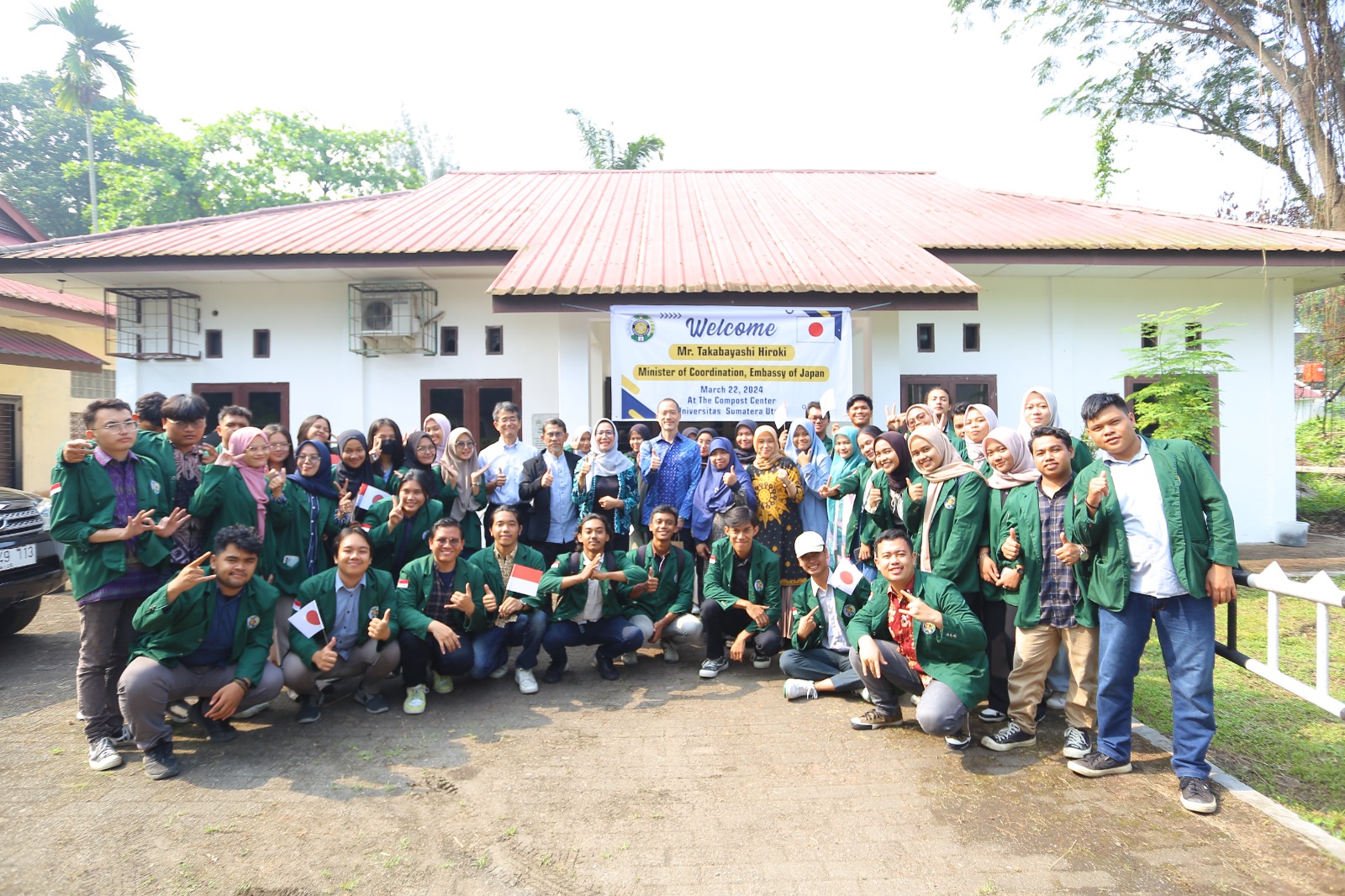 The Inspection of the Compost Centre at FP USU by the Embassy of Japan