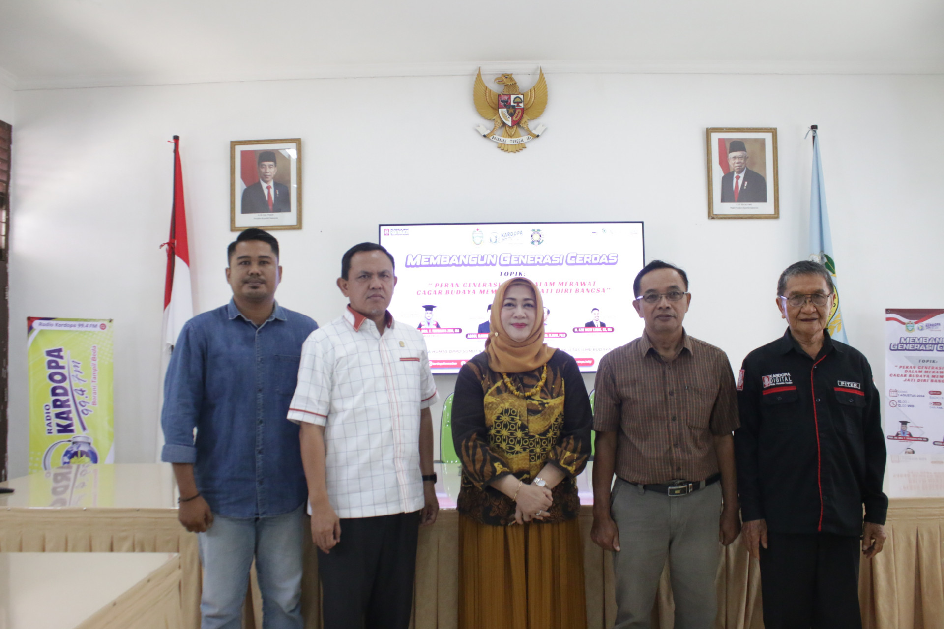 Podcast Building a Smart Generation "The Role of the Young Generation in Caring for Cultural Heritage Strengthening National Identity" DPRD North Sumatra, Radio Kardopa