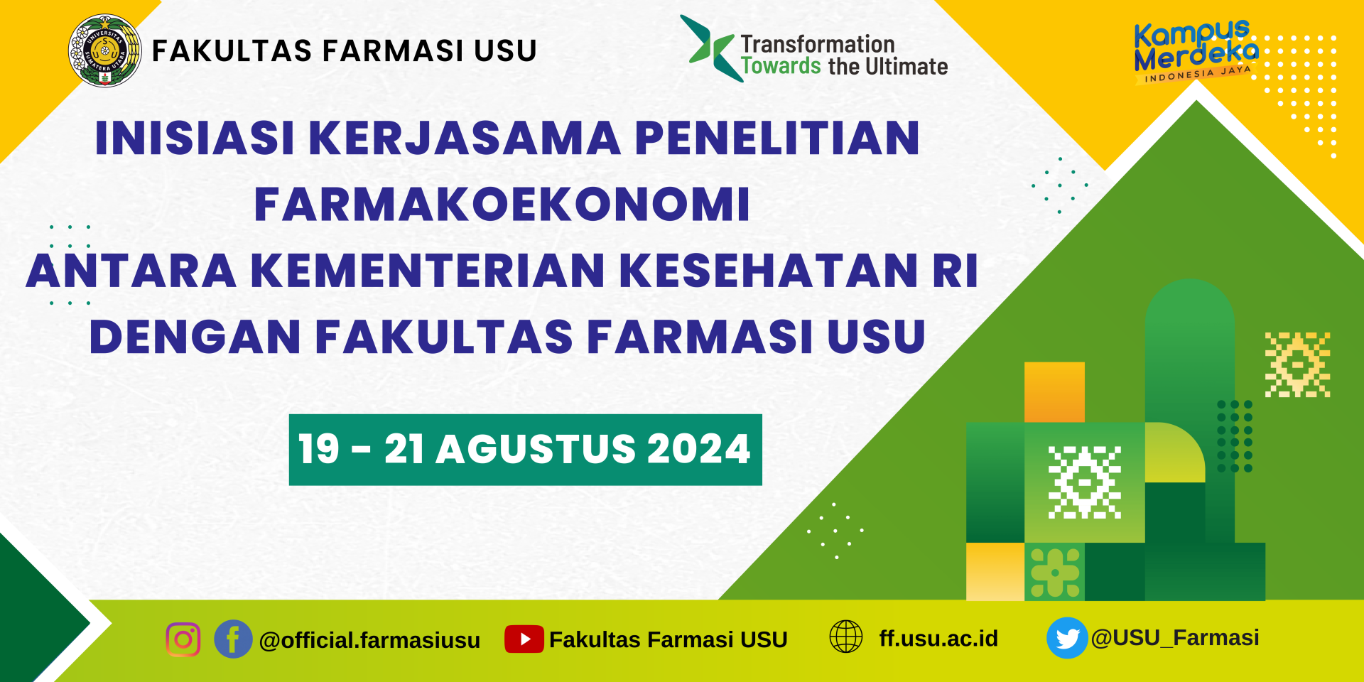 Inisiasi Kerja Sama Penelitian Farmakoekonomi antara Kementerian Kesehatan RI dengan Fakultas Farmasi USU