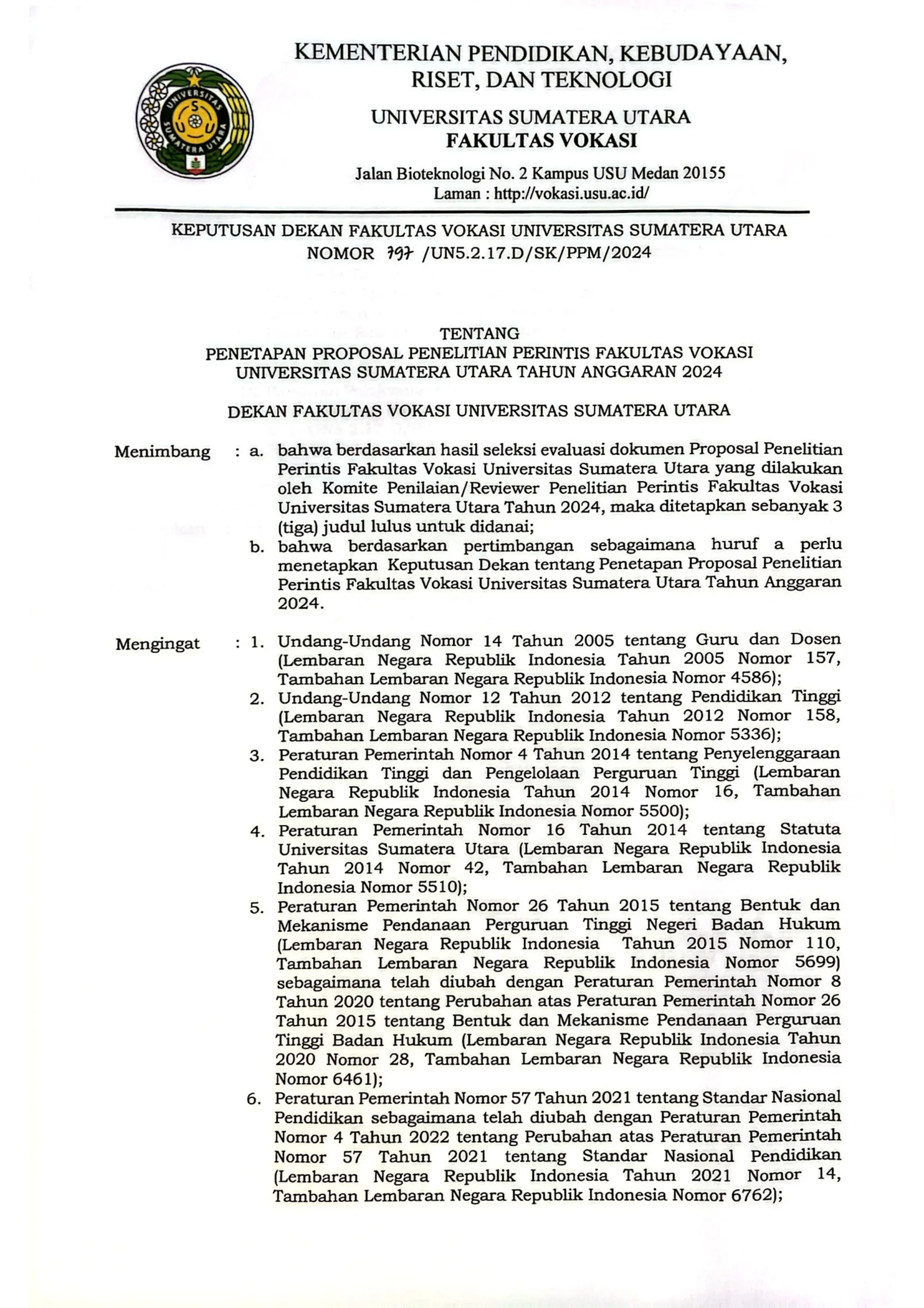 Announcement of Acceptance of Pioneer Research Proposals in 2024